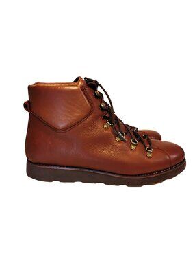 BIONICO Womens 10 Brown Leather Ankle Boots Cushion Sole